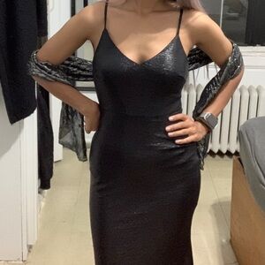 long black party/wedding/evening‎ dress/prom dress